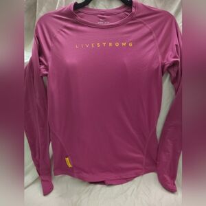 Pink long sleeve dri-fit Nike shirt